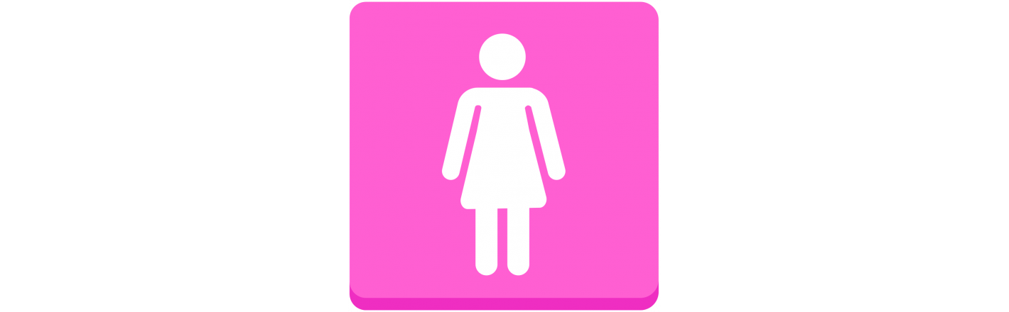 Табличка «Туалет женский»: шаблоны, примеры макетов и дизайна, фото