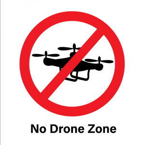 ТН-7010 - Знак Квадрокоптер запрещен No drone zone
