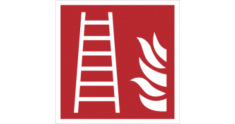 Табличка "Пожарная лестница": шаблоны, примеры макетов и дизайна, фото