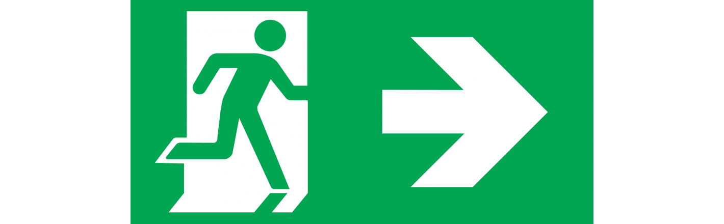 Эвакуационный знак стрелка: шаблоны, примеры макетов и дизайна, фото