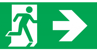 Эвакуационный знак стрелка: шаблоны, примеры макетов и дизайна, фото