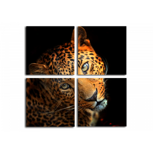 Модульная картина Милый леопард