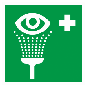Знак безопасности EC-04 «Пункт обработки глаз»