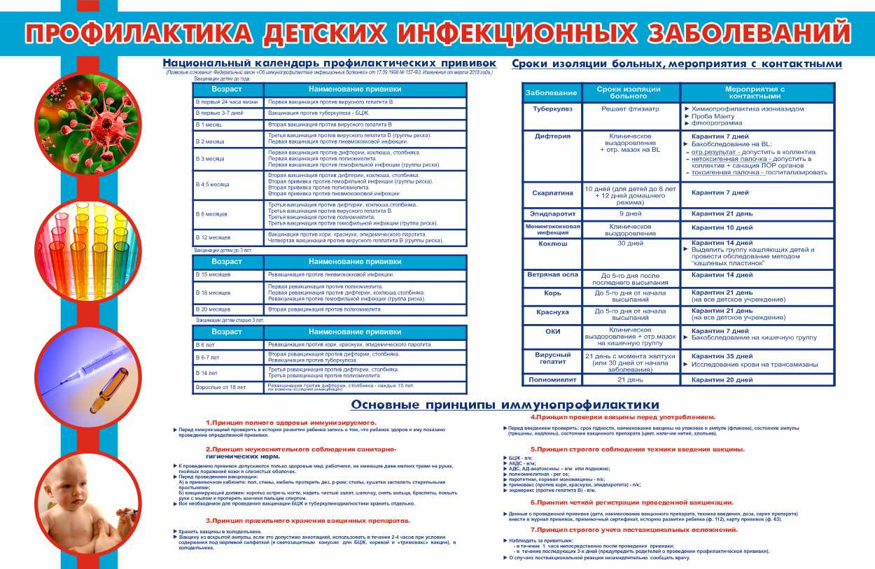 Информационный стенд в кабинет Профилактика детских инфекционных  заболеваний купить заказать изготовление