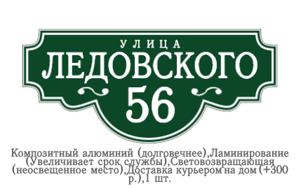 Изготовление адресных табличек в Уфе и по всей России