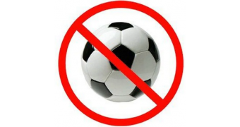 Табличка "В футбол не играть": шаблоны, примеры макетов и дизайна, фото
